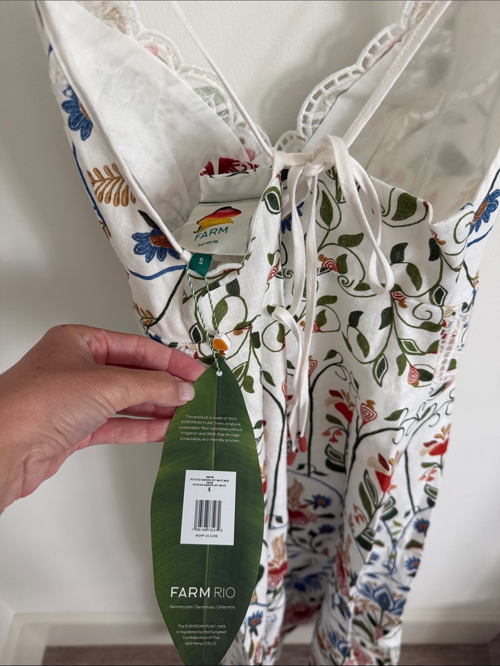 NWT Farm Rio Stitched Garden Dress - Size small - Picture 3 of 7